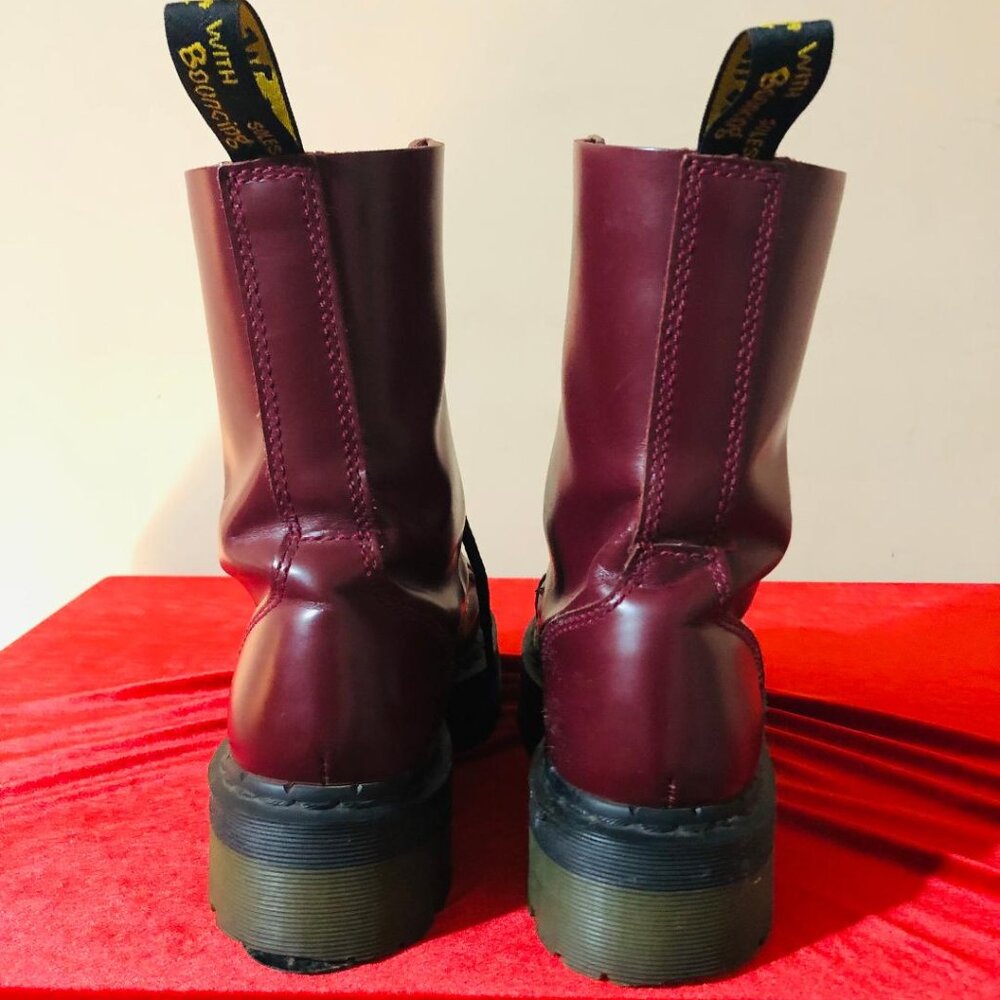 Dr. Martens Oxblood Crazy Bomb 10-Eyelet Boot Rare Vintage EUC Sz 8W, 7M - Picture 3 of 11